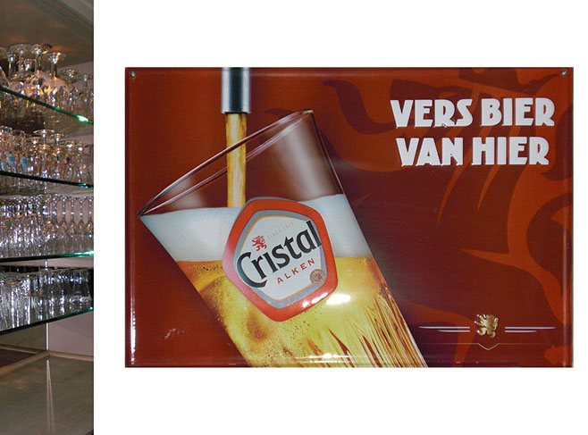 cristal, cafe in den ouden tijd