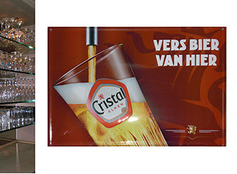 cristal, cafe in den ouden tijd